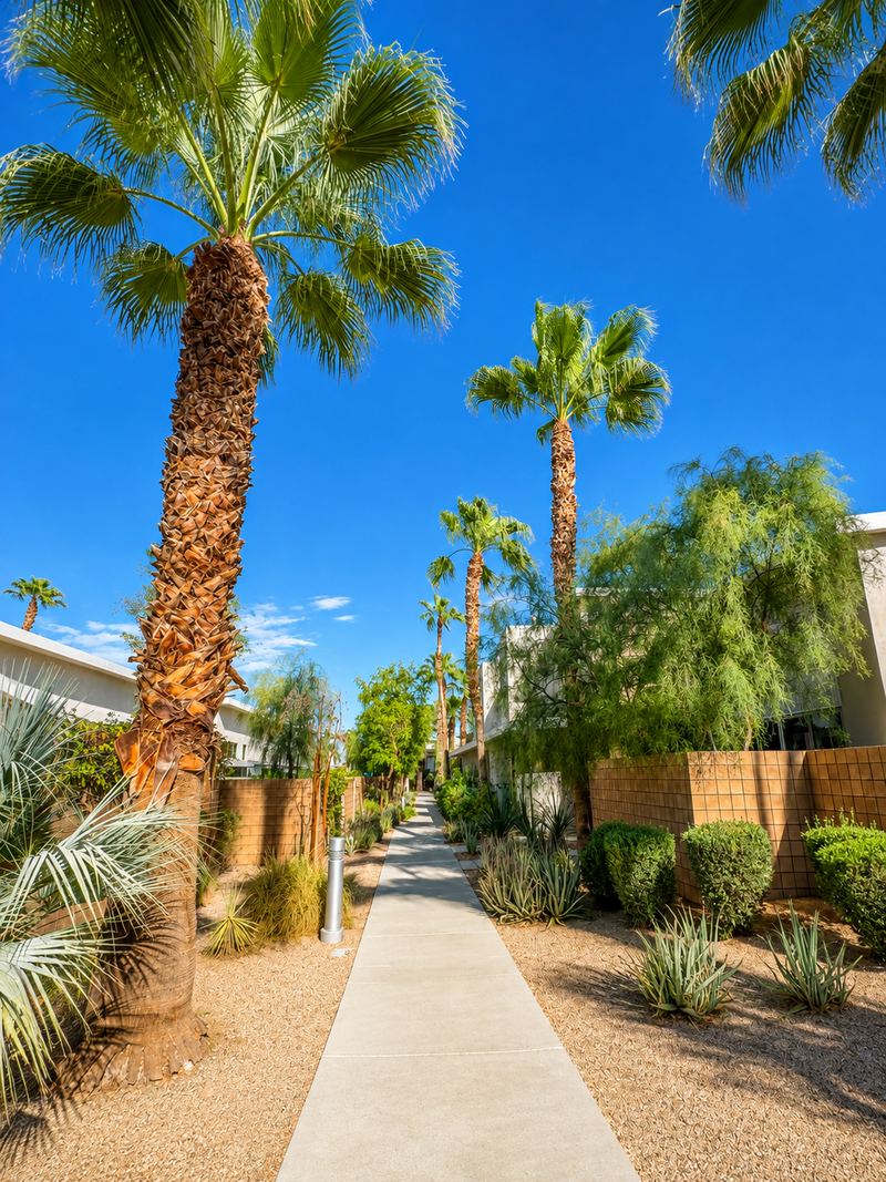 Walkway to house